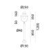 Stalpi - Stalp exterior cu protectie IP44 Borgo H-120cm