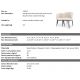 Seturi scaune, HoReCa - Set de 2 scaune LUX Filmore Boucle cream