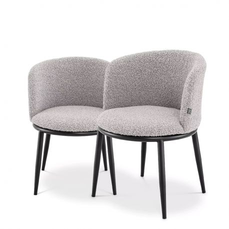 Seturi scaune, HoReCa - Set de 2 scaune LUX Filmore Boucle gri