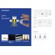 Spoturi incastrabile spatii comerciale - Mini Spot LED incastrabil TROOP recessed black-gold 2W 15° 2700K CRI90