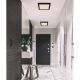 Plafoniere - Plafoniera LED design modern LASSE negru 21,7x21,7cm