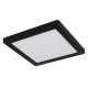 Plafoniere - Plafoniera LED design modern LASSE negru 21,7x21,7cm