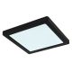 Plafoniere - Plafoniera LED design modern LASSE negru 21,7x21,7cm