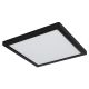 Plafoniere - Plafoniera LED design modern LASSE negru 29,1x29,1cm