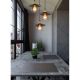 Pendule, Lustre suspendate - Lustra cu 3 pendule design clasic Viejo negru mat, cupru 33cm