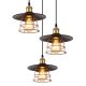 Pendule, Lustre suspendate - Lustra cu 3 pendule design clasic Viejo negru mat, cupru 33cm