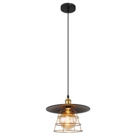 Pendule, Lustre suspendate - Pendul design clasic Viejo negru mat, cupru 30cm