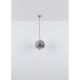 Pendule, Lustre suspendate - Lustra cu 3 pendule design modern Blacky I negru mat, alama