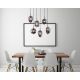 Pendule, Lustre suspendate - Lustra cu 6 pendule design modern Blacky negru mat
