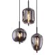 Pendule, Lustre suspendate - Lustra cu 6 pendule design modern Blacky negru mat