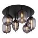 Plafoniere - Plafoniera cu 6 surse de iluminat design modern Blacky negru mat