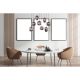 Pendule, Lustre suspendate - Lustra cu 8 pendule design modern Blacky I negru mat, alama