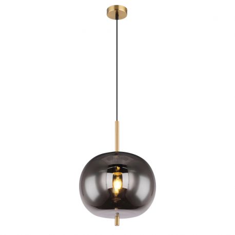 Pendule, Lustre suspendate - Pendul design modern Blacky I negru mat, alama