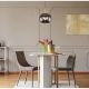 Pendule, Lustre suspendate - Pendul design modern Blacky I negru mat, alama