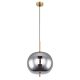Pendule, Lustre suspendate - Pendul design modern Blacky I negru mat, alama