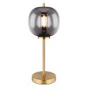 Veioza, lampa de masa design modern Blacky I negru mat, alama