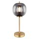 Veioza, lampa de masa design modern Blacky I negru mat, alama