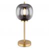 Veioza, lampa de masa design modern Blacky I negru mat, alama