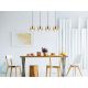 Pendule, Lustre suspendate - Lustra cu 4 pendule design modern MILLEY negru, auriu