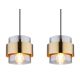 Pendule, Lustre suspendate - Lustra cu 4 pendule design modern MILLEY negru, auriu