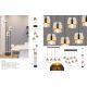 Pendule, Lustre suspendate - Lustra cu 4 pendule design modern MILLEY negru, auriu
