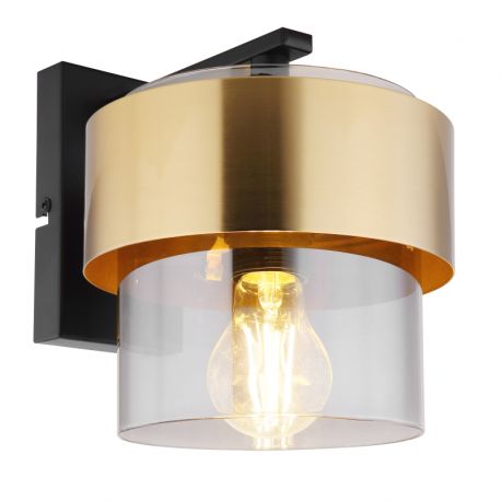 Aplice, corpuri de iluminat pentru pereti - Aplica de perete design modern MILLEY negru, auriu