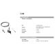 Becuri si accesorii - Accesoriu, cablu suspensie Sina LINK TRIMLESS KIT PENDANT NO ROSONE 5 MT