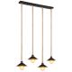 Pendule, Lustre suspendate - Lustra cu 4 pendule design industrial DIANA negru