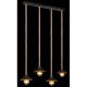 Pendule, Lustre suspendate - Lustra cu 4 pendule design industrial DIANA negru