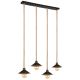 Pendule, Lustre suspendate - Lustra cu 4 pendule design industrial DIANA negru