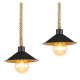 Pendule, Lustre suspendate - Lustra cu 4 pendule design industrial DIANA negru