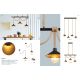 Pendule, Lustre suspendate - Lustra cu 4 pendule design industrial DIANA negru