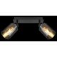 Plafoniere cu spoturi, Spoturi aplicate - Plafoniera cu 2 spoturi directionabile design modern HADERA negru