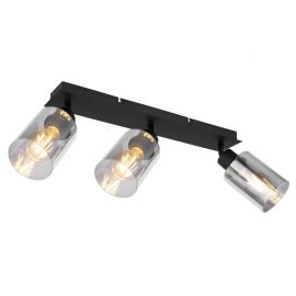 Plafoniere cu spoturi, Spoturi aplicate - Plafoniera cu 3 spoturi directionabile design modern HADERA negru