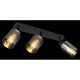 Plafoniere cu spoturi, Spoturi aplicate - Plafoniera cu 3 spoturi directionabile design modern HADERA negru