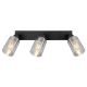 Plafoniere cu spoturi, Spoturi aplicate - Plafoniera cu 3 spoturi directionabile design modern HADERA negru