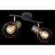 Aplice cu Spot - Aplica de perete / tavan cu 2 spoturi design industrial ARGUSTO negru, auriu