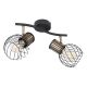 Aplice cu Spot - Aplica de perete / tavan cu 2 spoturi design industrial ARGUSTO negru, auriu