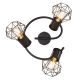 Plafoniere cu spoturi, Spoturi aplicate - Plafoniera cu 3 spoturi design industrial PRISKA negru