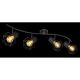 Candelabre, Lustre - Lustra cu 4 spoturi directionabile design industrial PRISKA negru