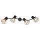 Candelabre, Lustre - Lustra cu 4 spoturi directionabile design industrial PRISKA negru