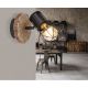 Aplice, corpuri de iluminat pentru pereti - Aplica de perete design industrial PRISKA negru