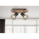 Aplice cu Spot - Aplica de perete / tavan cu 2 spoturi design industrial PRISKA negru