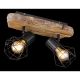 Aplice cu Spot - Aplica de perete / tavan cu 2 spoturi design industrial PRISKA negru