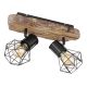 Aplice cu Spot - Aplica de perete / tavan cu 2 spoturi design industrial PRISKA negru