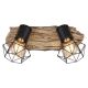 Aplice cu Spot - Aplica de perete / tavan cu 2 spoturi design industrial PRISKA negru
