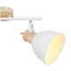 Aplice cu Spot - Aplica de perete / tavan cu 2 spoturi directionabile design industrial WIHO alb