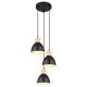 Pendule, Lustre suspendate - Lustra cu 3 pendule design industrial WIHO negru