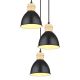 Pendule, Lustre suspendate - Lustra cu 3 pendule design industrial WIHO negru