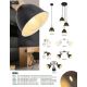 Pendule, Lustre suspendate - Lustra cu 3 pendule design industrial WIHO negru